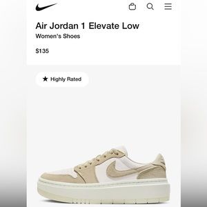 Air Jordan 1 Elevate Low Sail/Coconut Milk